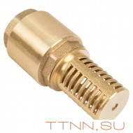 Обратный клапан Unipump 1 1/4" НР-ВР с сеткой (сетка-лат., толкатель-лат.)