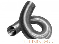 Газоход гофрированный d 125 мм (1.5м) из нержавеющей стали